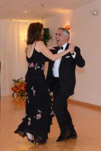 Dance Couple enjoing social ballroom dancing