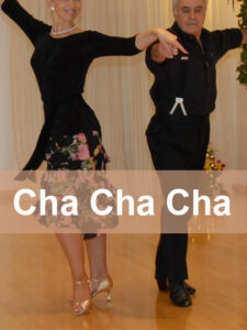 couple dancing chachacha at ballroom elegance dance studio westport ct