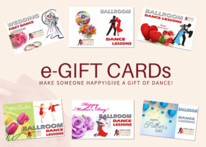 digital eGift cards of ballroom dance lessons