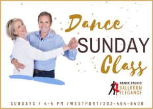 Sunday dance classes at Ballroom Elegance dance Studio, Westport, CT